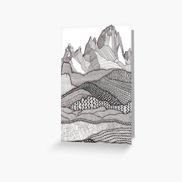 Patterns on Patagonia Greeting Card