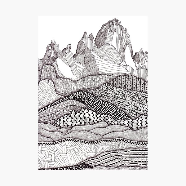 Patterns on Patagonia Photographic Print