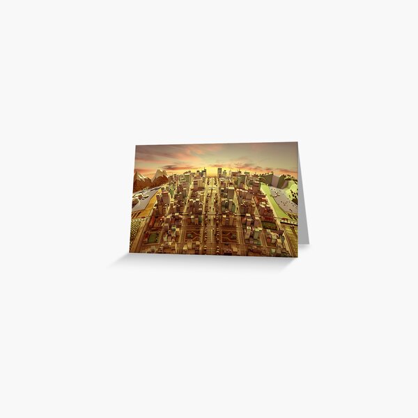 3D City model of Argentine Greeting Card