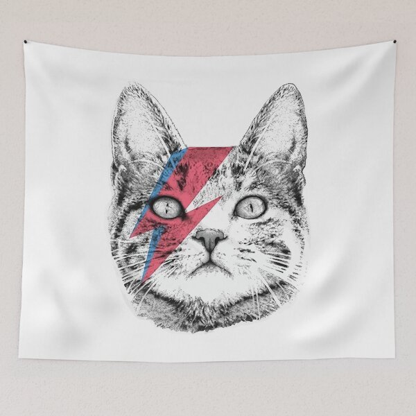 Item preview, Ziggy Stardust Cat  David Bowie Tee, WoAll Sizes designed and sold by IowanOutfitter.
