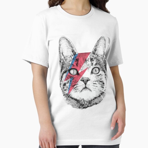 Item preview, Ziggy Stardust Cat  David Bowie Tee, WoAll Sizes designed and sold by IowanOutfitter.