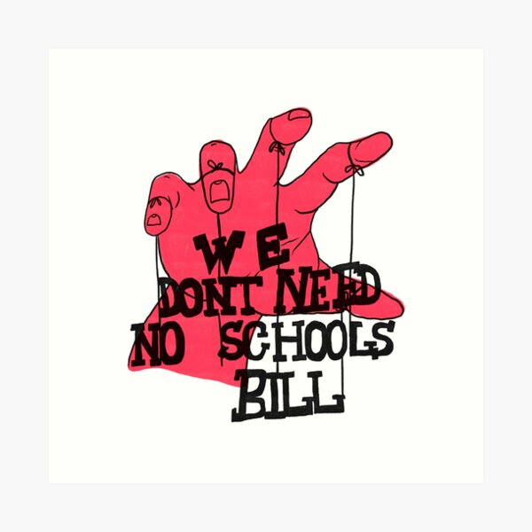 Item preview, We don’t need no schools bill designed and sold by Ruth Robson.