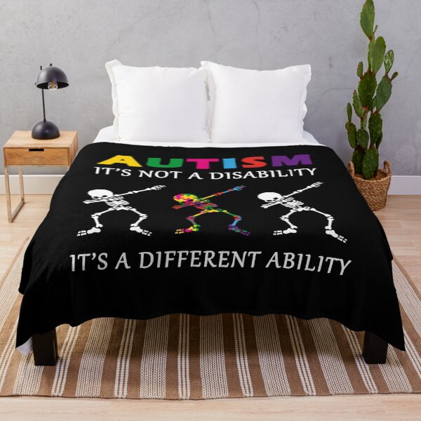 Item preview, Autism It's Not A Disability It's A Different Ability Funny Dabbing Skeleton Gifts designed and sold by HaaChris-Artis.