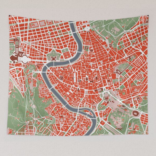 Item preview, Rome city map classic designed and sold by PlanosUrbanos.