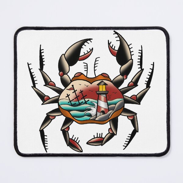 Item preview, Fkj tattoo flash crab designed and sold by franckfkj.