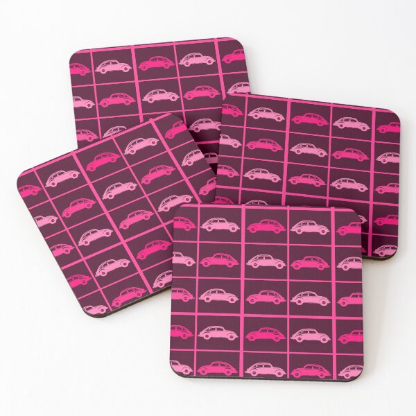 Item preview, Pink car retro patterns designed and sold by Astralia.