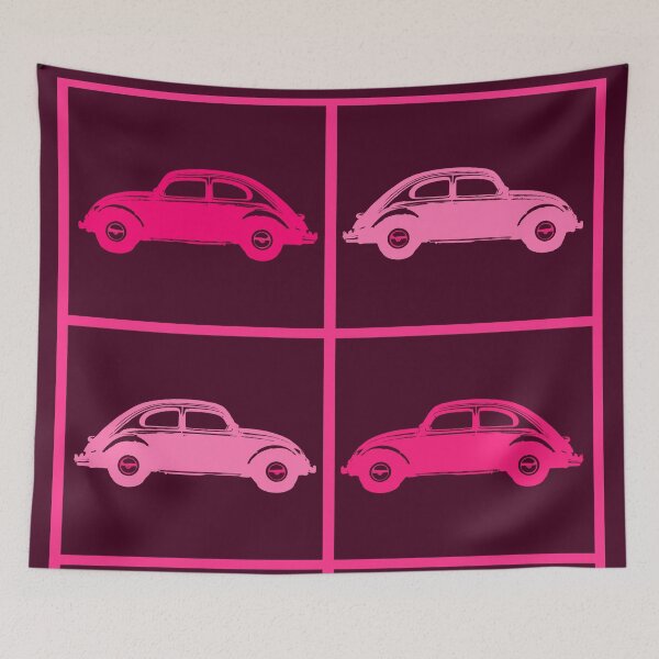 Item preview, Pink car retro patterns designed and sold by Astralia.