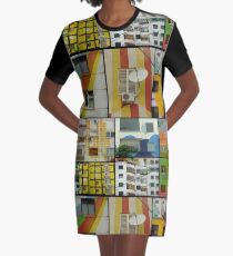 Tirana Collage Graphic T-Shirt Dress