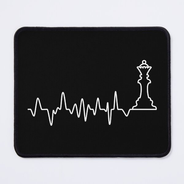 Item preview, Queen Chess Piece Heartbeat Graph Design designed and sold by mrhighsky.
