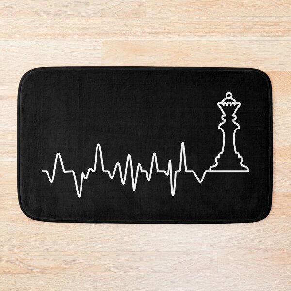 Item preview, Queen Chess Piece Heartbeat Graph Design designed and sold by mrhighsky.