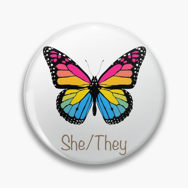 Item preview, Pan she/they pride butterfly designed and sold by StoryPlayer.