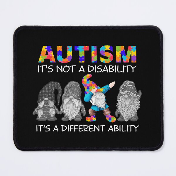 Item preview, Autism It's Not A Disability It's A Different Ability Funny Dabbing Autism Gnomes Gifts designed and sold by HaaChris-Artis.
