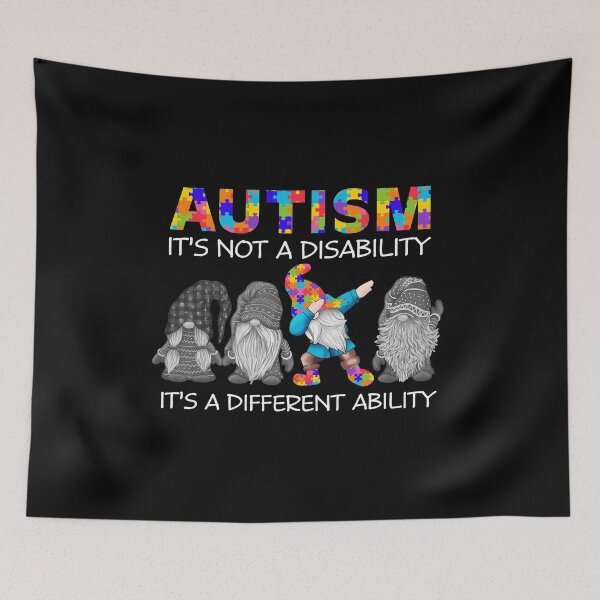 Item preview, Autism It's Not A Disability It's A Different Ability Funny Dabbing Autism Gnomes Gifts designed and sold by HaaChris-Artis.