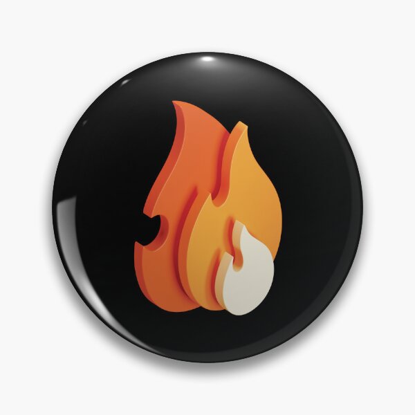 Item preview, On Fire (3D Flames Icon) designed and sold by Happy Puppy Print On Demand.