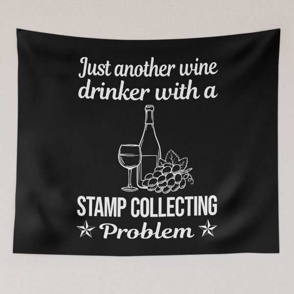 Item preview, Wine Drinker Stamp Collecting Stamps Philately Philatelist designed and sold by zuehloxerxk.