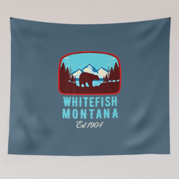 Item preview, Retro Whitefish Montana Wild Bear Mountain Premium  designed and sold by MunMunsh.