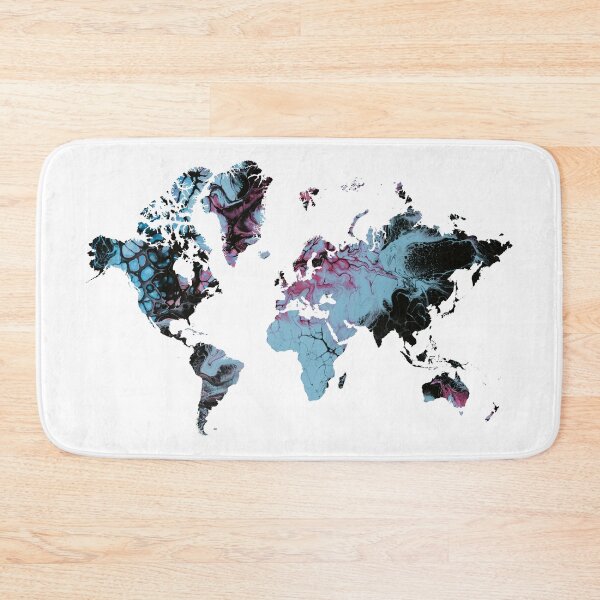 Item preview, Map of the World Colored  designed and sold by ABGdesigns.