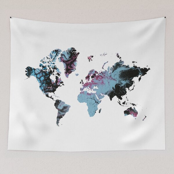 Item preview, Map of the World Colored  designed and sold by ABGdesigns.