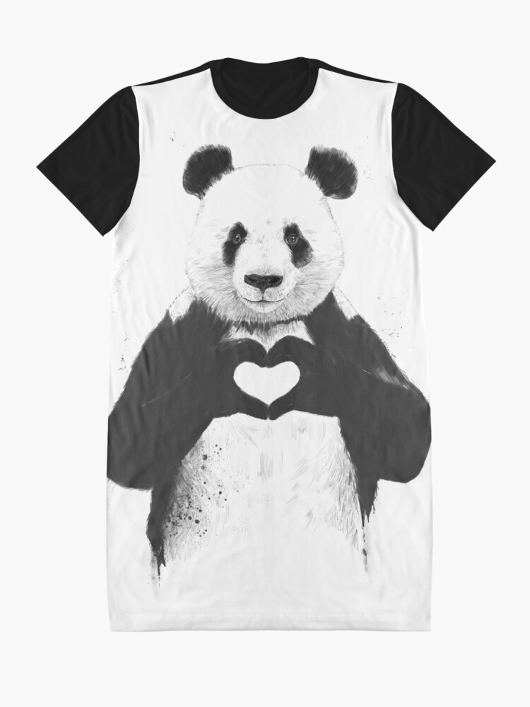 Alternate view of All you need is love Graphic T-Shirt Dress