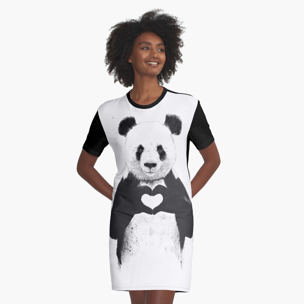 All you need is love Graphic T-Shirt Dress