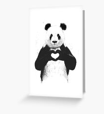 All you need is love Greeting Card