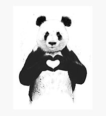 Liebe ist alles was man braucht Fotodruck