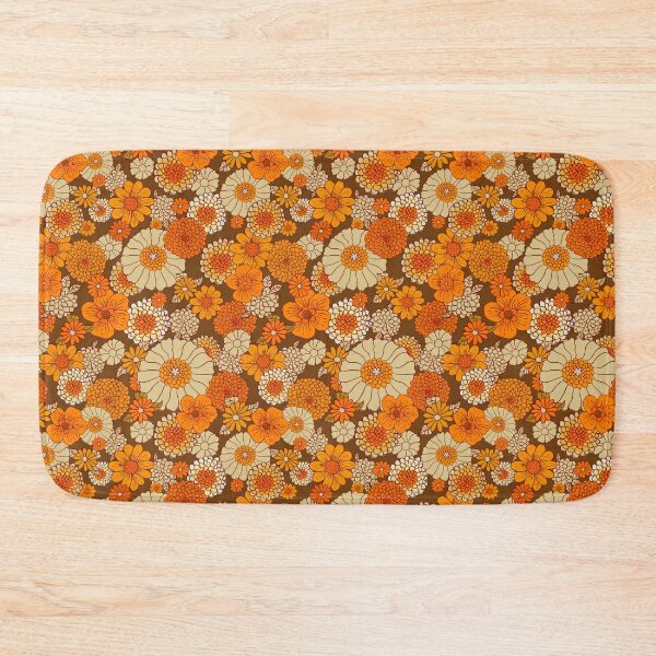 A1 - Traditional Anthropologie Moroccan orange Artwork. Bath Mat 24 × 17  sold by Kierstengardenia, SKU 41018230