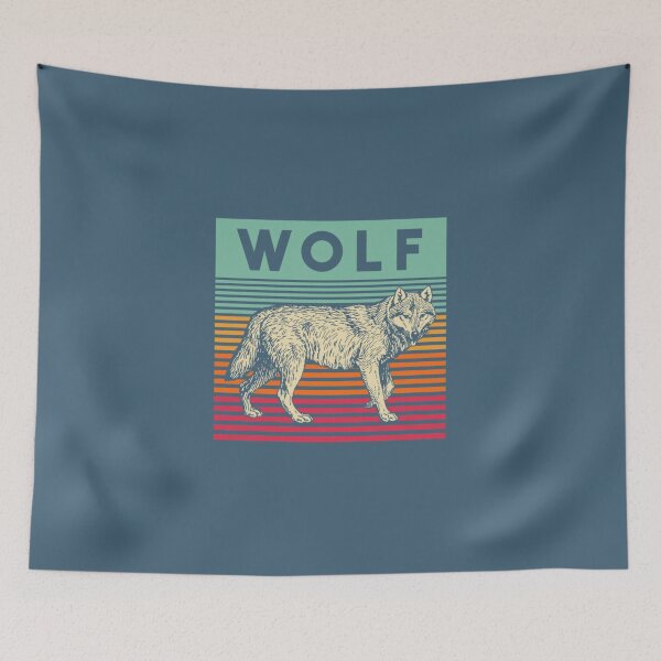 Item preview, Retro Wolf 70s Wolf Pullover  designed and sold by MunMunsh.