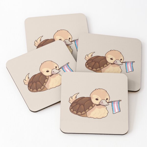 Item preview, ATLA Turtle Duck with Trans Flag designed and sold by Zolzo.