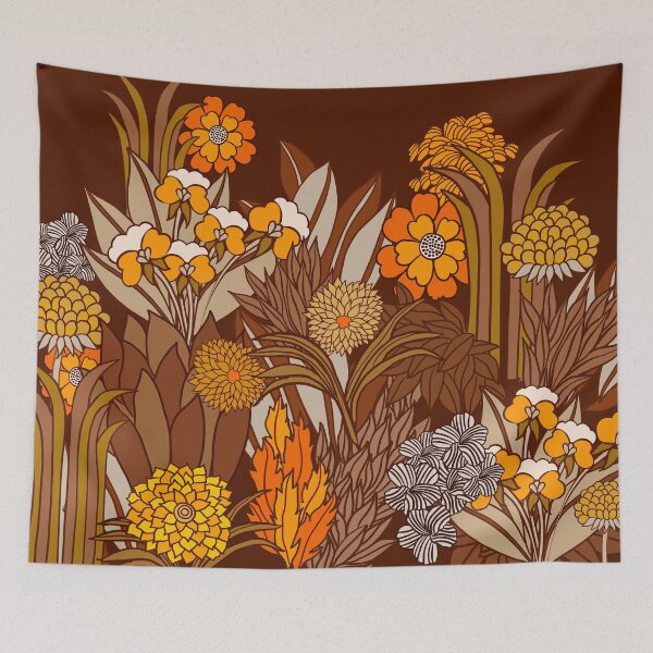 Item preview, 70s retro floral garden, hippie, boho designed and sold by chrissyink.