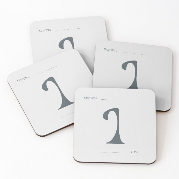 Item preview, Numerical Simple Clean Numbers - One designed and sold by Levated.
