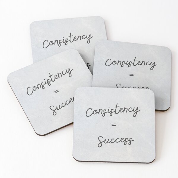 Item preview, Consistency = Success - Motivational Short Quotes Collage Texture Background designed and sold by rajasekhark.
