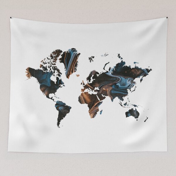 Item preview, Map of the World Colored  designed and sold by ABGdesigns.