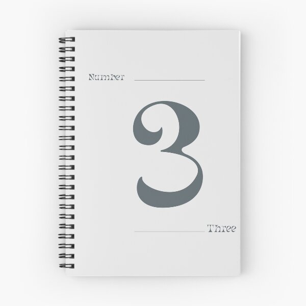 Item preview, Numerical Simple Clean Numbers - Three designed and sold by Levated.
