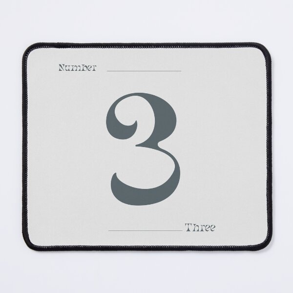 Item preview, Numerical Simple Clean Numbers - Three designed and sold by Levated.