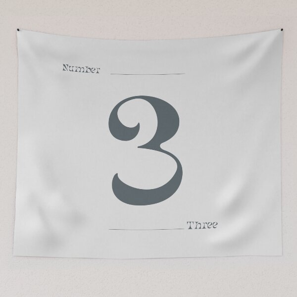 Item preview, Numerical Simple Clean Numbers - Three designed and sold by Levated.