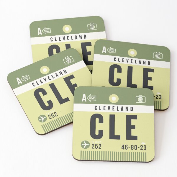 Item preview, Luggage Tag A - CLE Cleveland USA designed and sold by VoodooCircus.