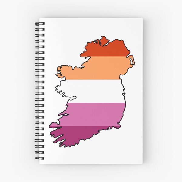 Item preview, Ireland Outline - Lesbian Pride Flag designed and sold by uni-que-designs.