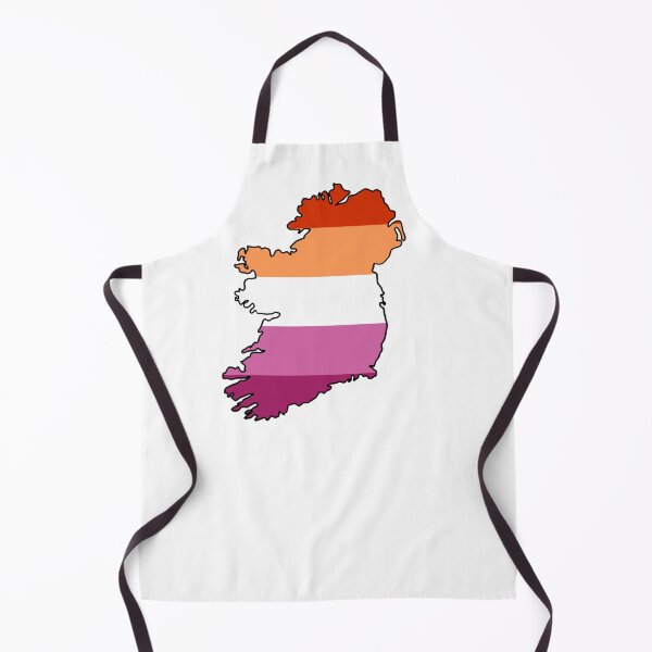 Item preview, Ireland Outline - Lesbian Pride Flag designed and sold by uni-que-designs.