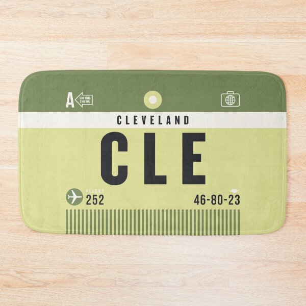 Artikelvorschau, Luggage Tag A - CLE Cleveland USA entworfen und verkauft von VoodooCircus.