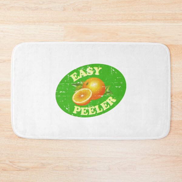 Item preview, EASY PEELER distressed vintage cheeky orange satsuma clementine fruit label designed and sold by w1ckerman.