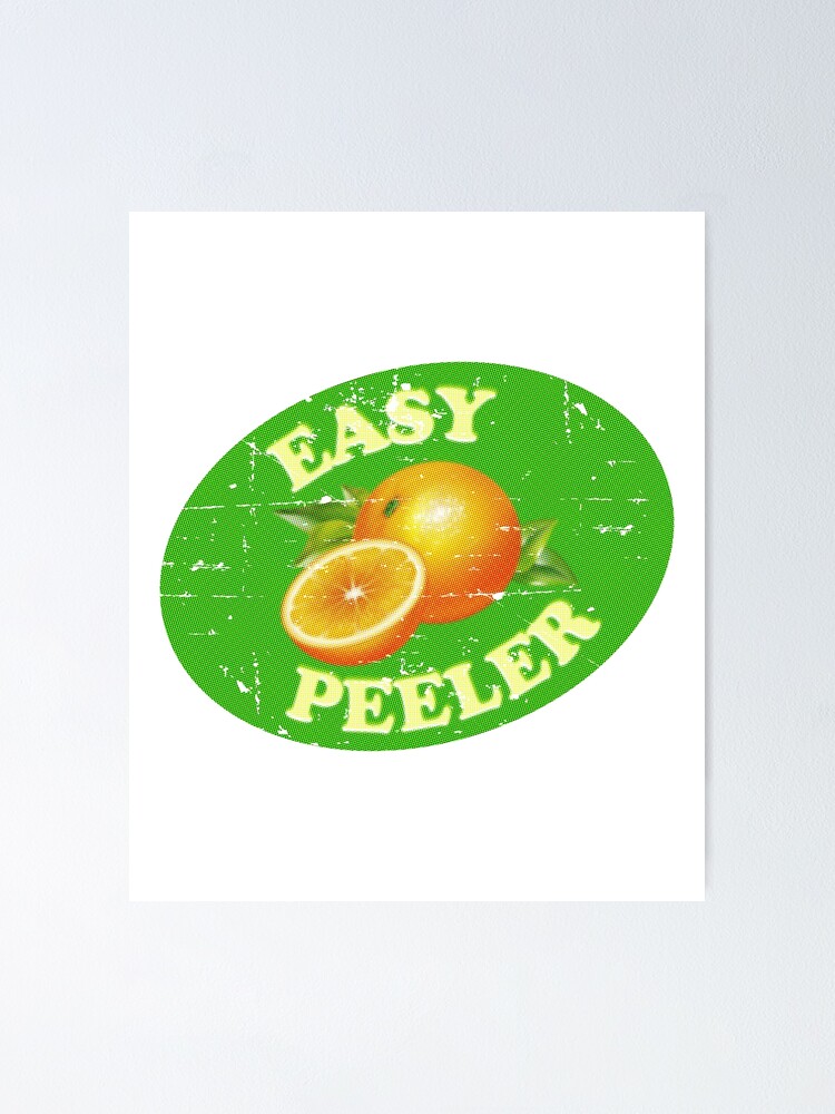 Póster «EASY PEELER angustiado vintage descarado naranja satsuma