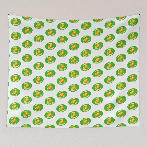 Item preview, EASY PEELER distressed vintage cheeky orange satsuma clementine fruit label designed and sold by w1ckerman.