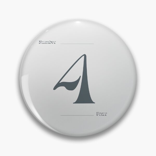 Item preview, Numerical Simple Clean Numbers - Four designed and sold by Levated.