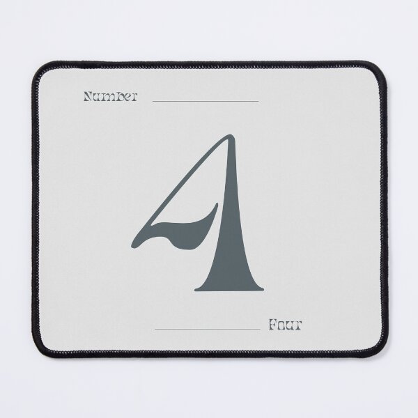Item preview, Numerical Simple Clean Numbers - Four designed and sold by Levated.