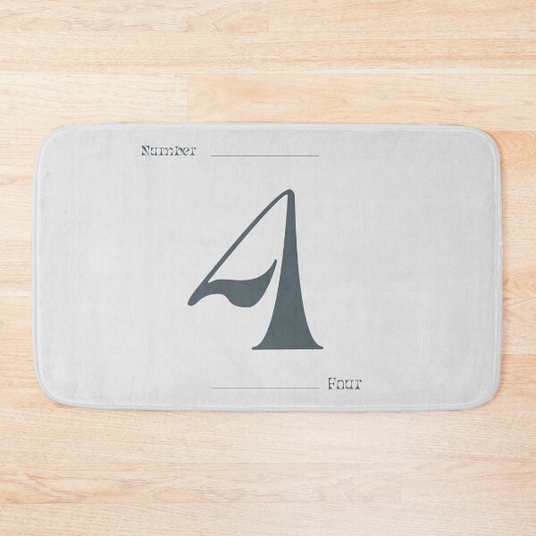 Item preview, Numerical Simple Clean Numbers - Four designed and sold by Levated.