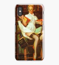 Gil Elvgren Pin Up Librarian iPhone Case