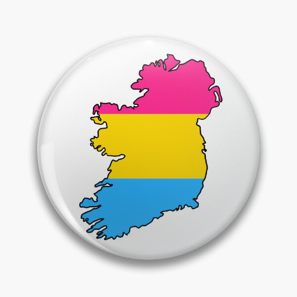 Item preview, Ireland Outline - Pan Pride Flag designed and sold by uni-que-designs.
