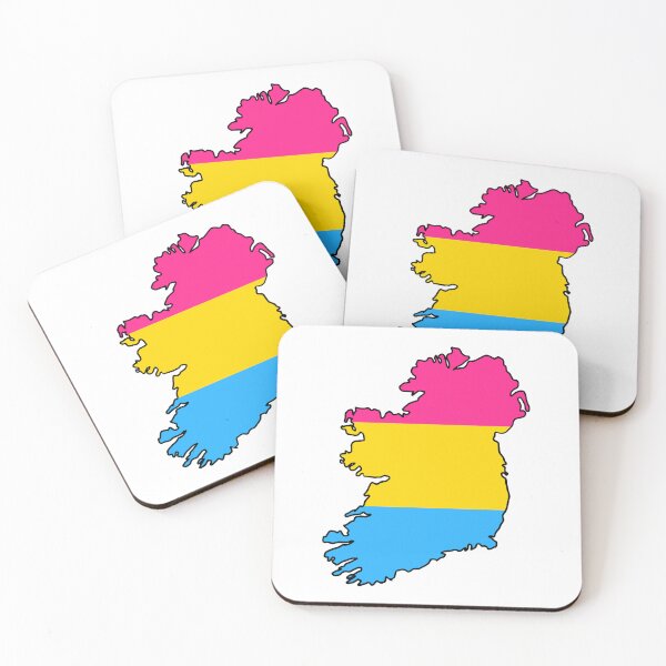 Item preview, Ireland Outline - Pan Pride Flag designed and sold by uni-que-designs.