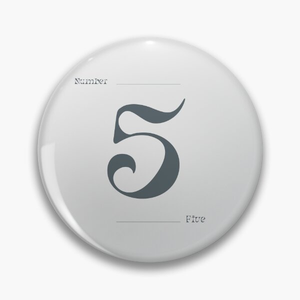Item preview, Numerical Simple Clean Numbers - Five designed and sold by Levated.